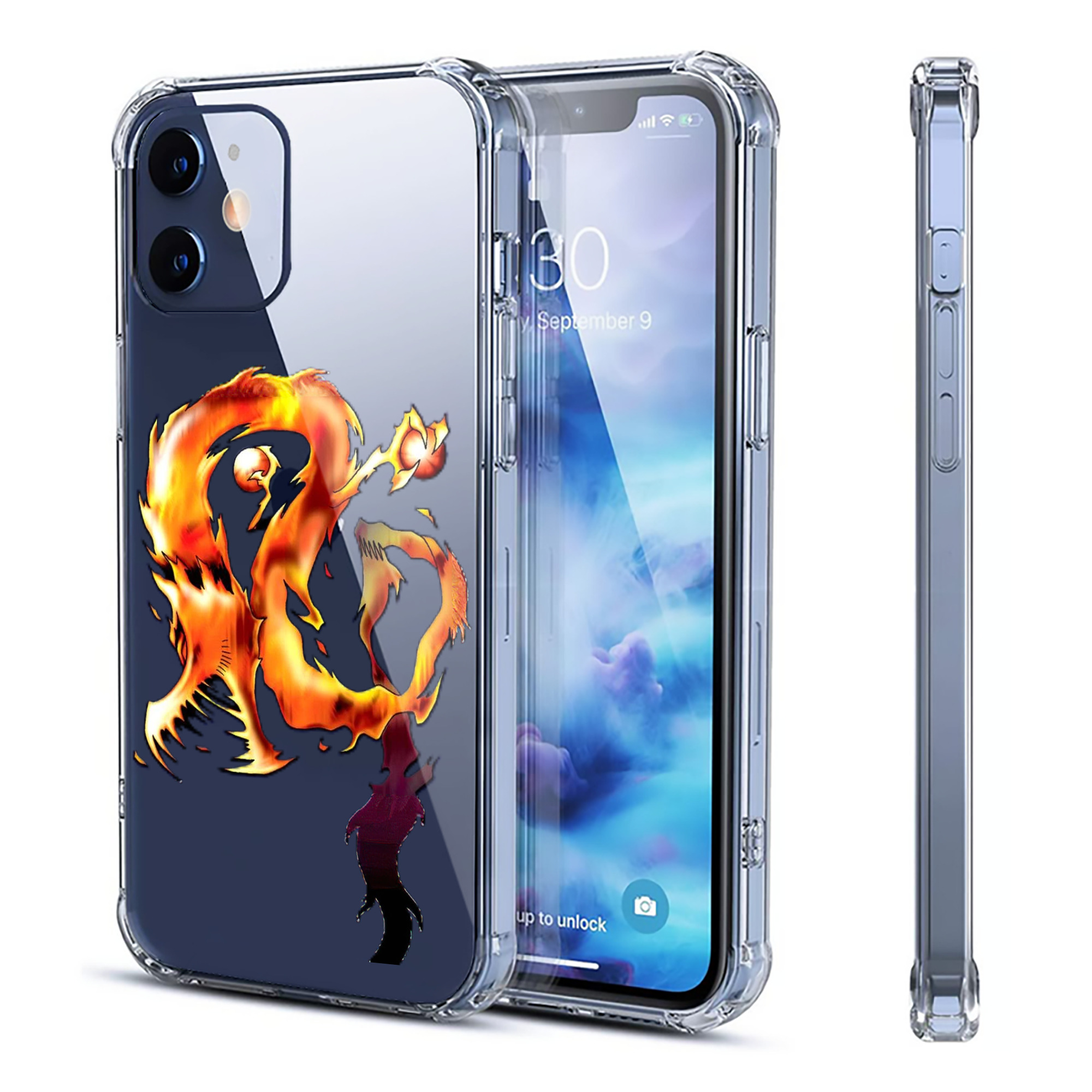 （画像用） 遊☆戯☆王 Yu-Gi-Oh! 【iPhone 12シリーズ対応】透明スマホケース（クリアソフトケース）